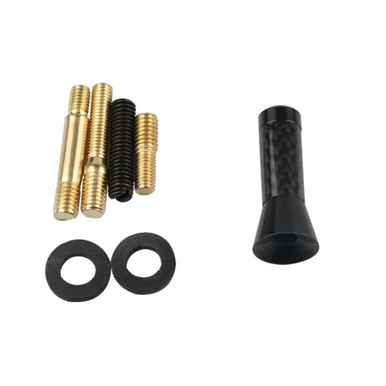 Car Exterior Part 3.5CM Universal Carbon Fiber Automobile Voiture Antenne Roof Radio Aerial Short Mast Signal Antenna