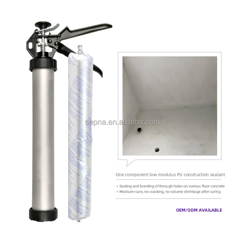 OEM factory 600ml sausage grey black white construction pu sealant