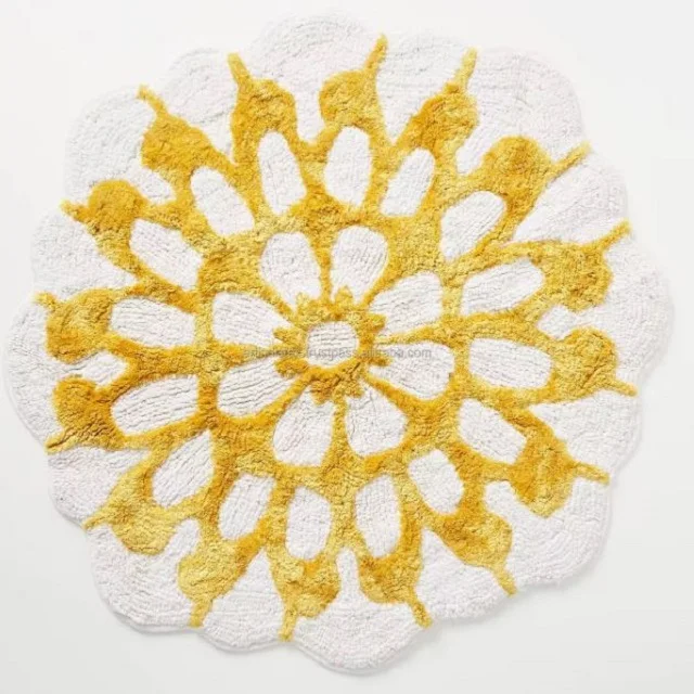 2024 Hot Sale Soft Thick Cotton Bath Rug Funny Cute Bathroom Decor with High Water Absorption Machine-Made Microfiber Bath Mat