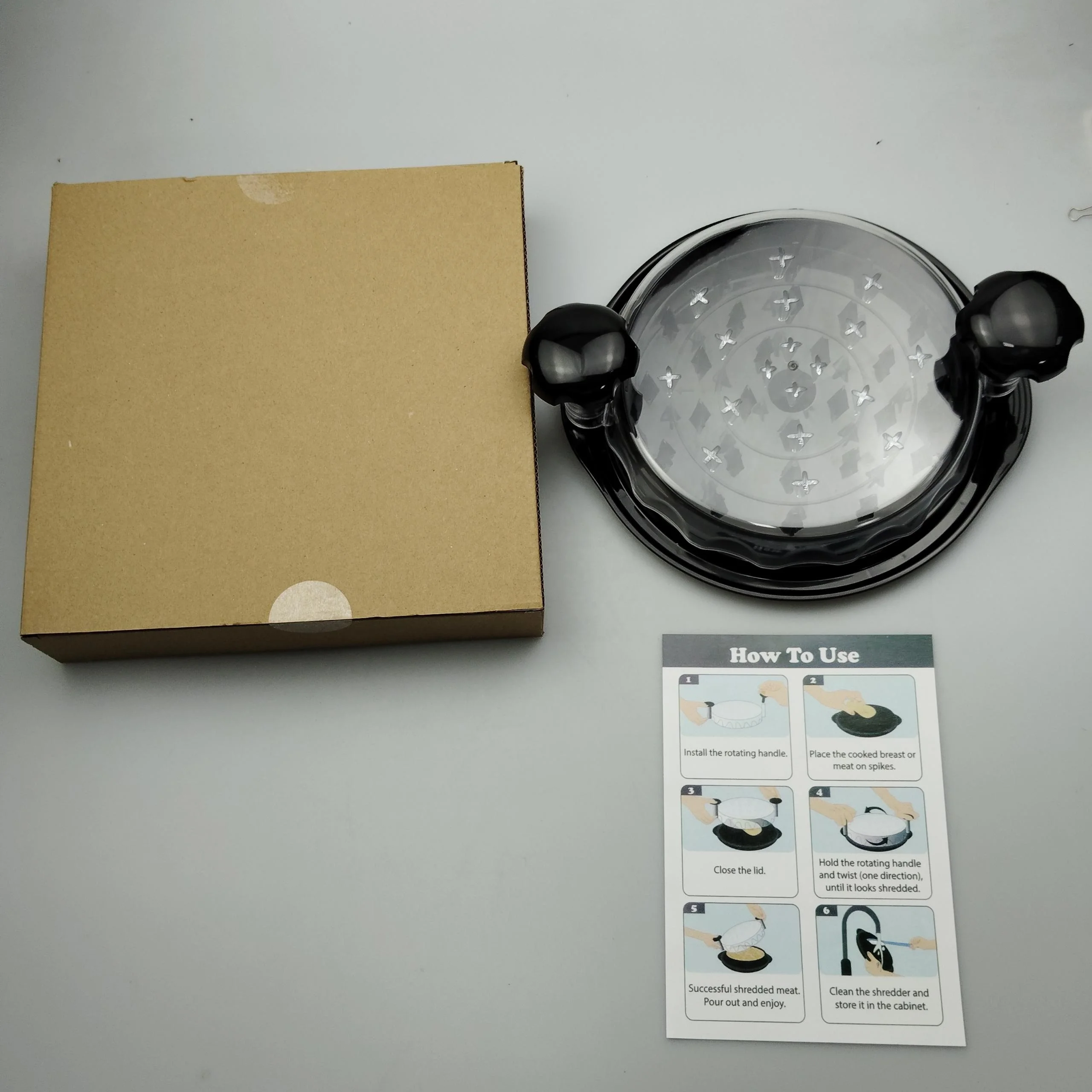 Transparent PC Manual Meat Grinder for Kitchen Use Beef Pork Chicken Shredder & BBQ Mincing Poultry Tools