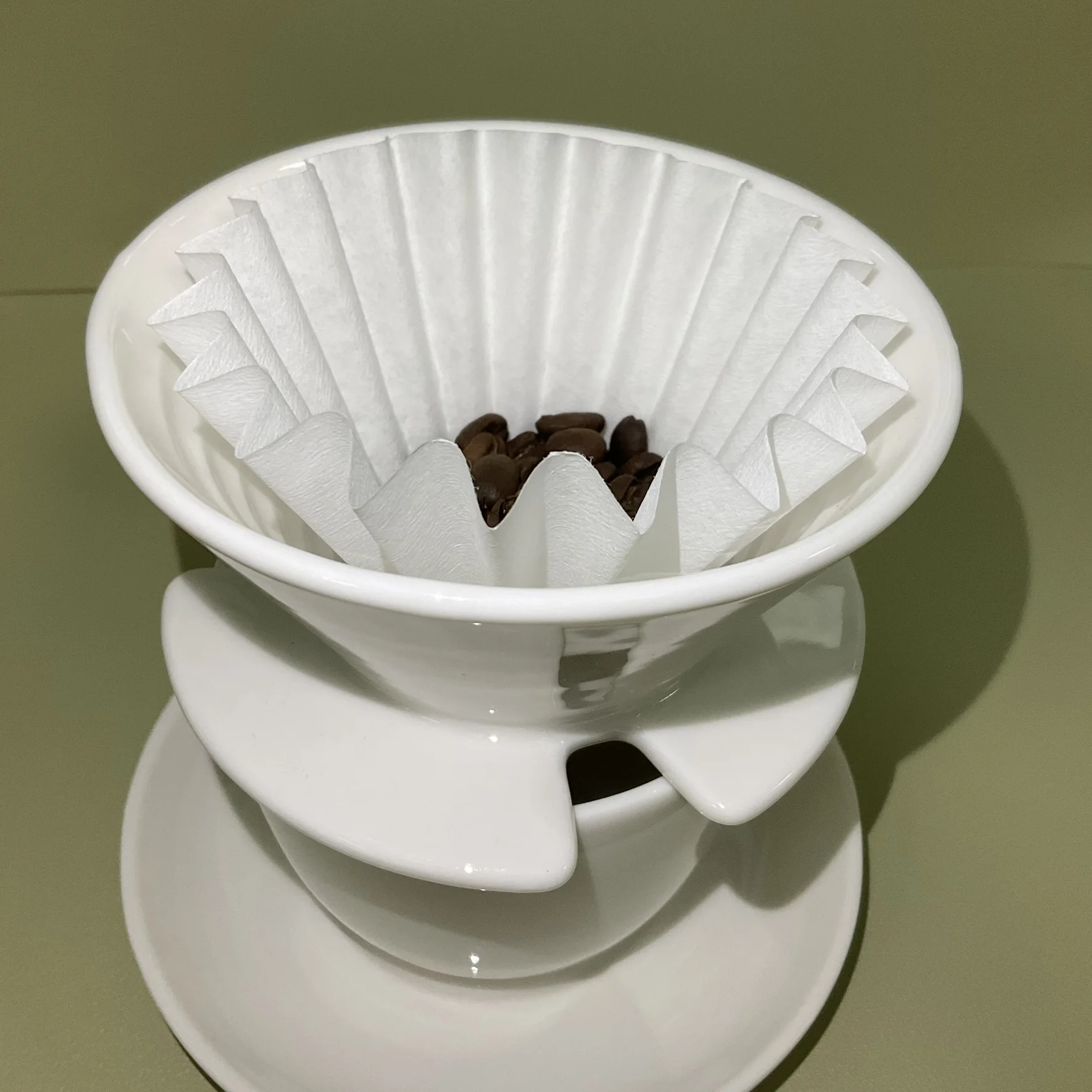 100pcs Size 50/185mm Basket Coffee Filter Papers For Manual Hand Dripper