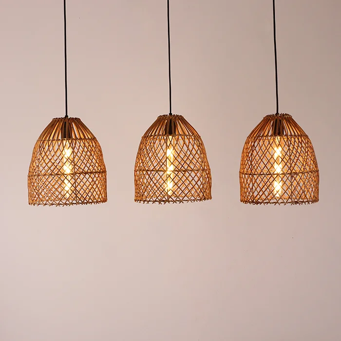 Vietnam high quality products teahouse home decor rattan lighting pendant marble pendant light contemporary pendant lighting