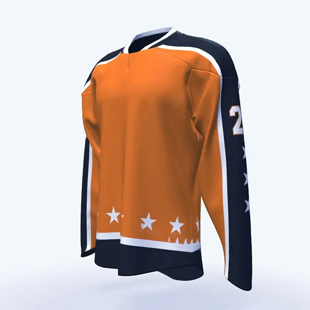100%  polyester sublimation printing Best Quality Men Ice Hockey Jersey custom ice hockey jersey OEM custom made Jersey For men