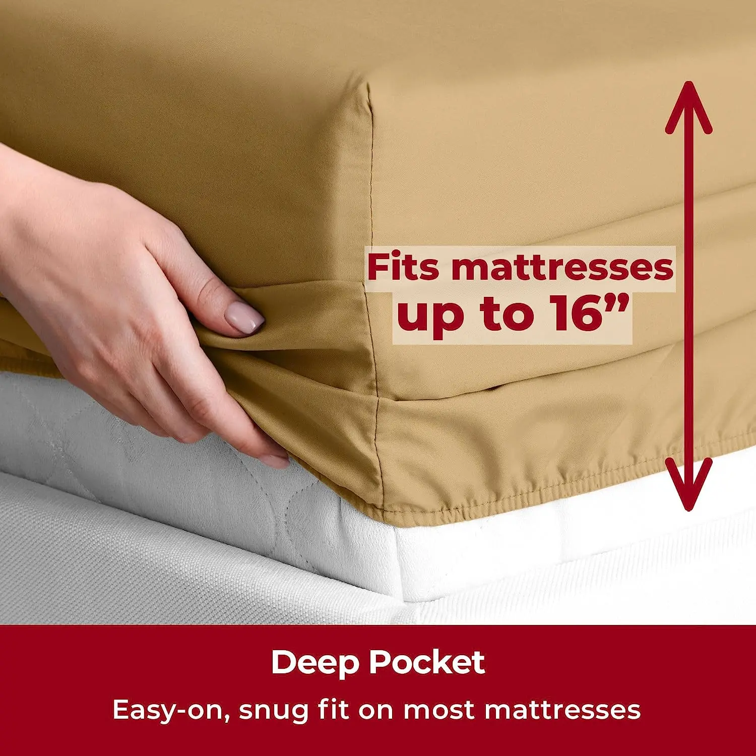 Vitotex Basics 1500 thread count Collection Microfiber Value Bed Sheet Set