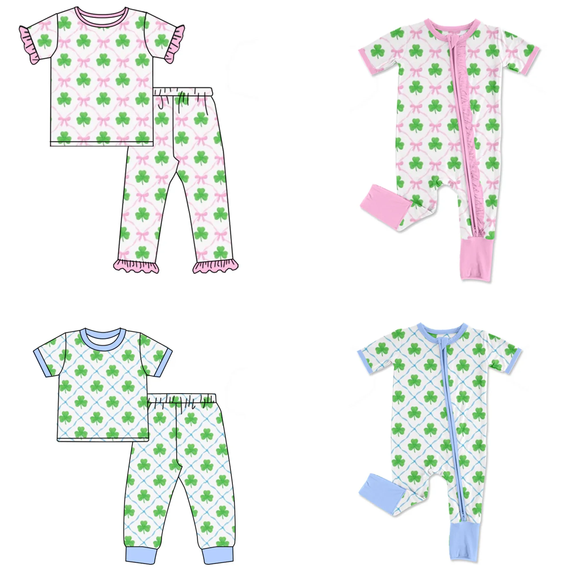 spring girls clothing outfits  floral prints  outfits low moq clothes for girls flowers pattern boutique children clothing