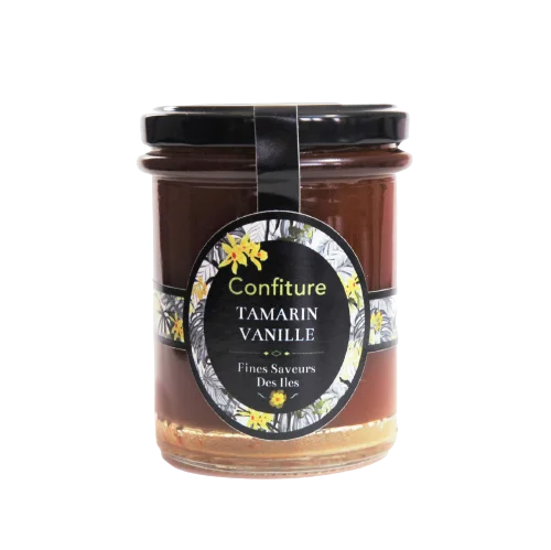 FINES SAVEURS DES ILES Exotic Vanilla Tamarin JAM POT 250G TROPICAL NATURAL FRUITS WITHOUT ADDITIVES