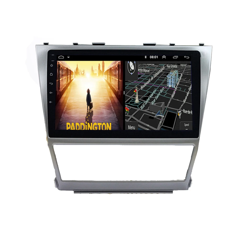 10.1 Inch Touch Screen Android Car Radio Double Din Car Stereo For Toyota Camry with GPS Navigation WIFI BT Split Screen