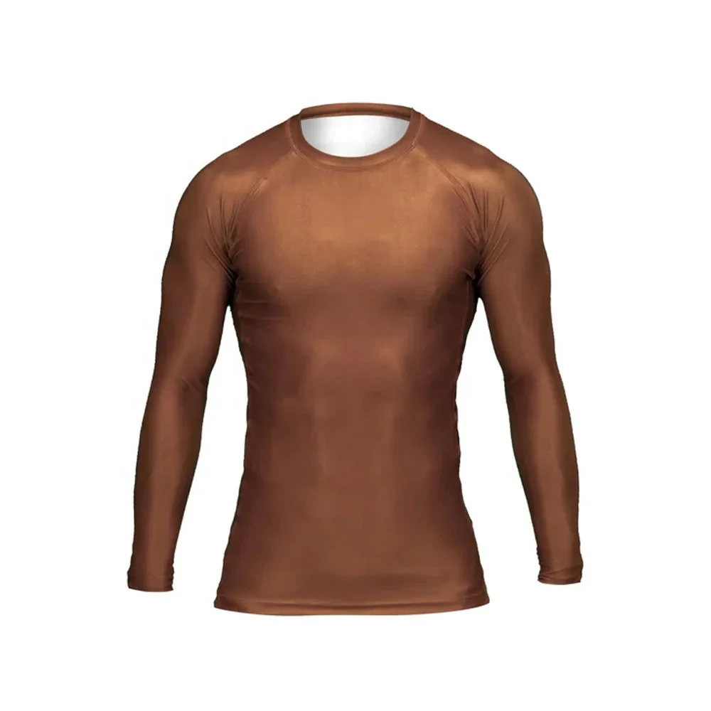 Custom Logo High Quality Wholesale Plain Jiu Jitsu Fitness Compression Long Sleeve MMA For Men BJJ Rash guard