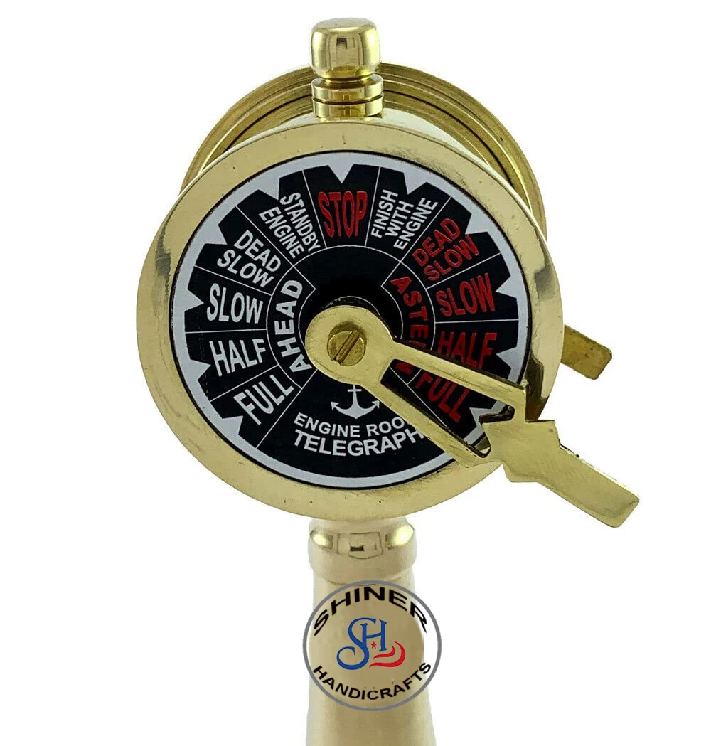 Ship/Boat Telegraph Speed Controller Mini Nautical Brass Handmade Telegraph Maritime telescopes Collectible Item Desktop Decor