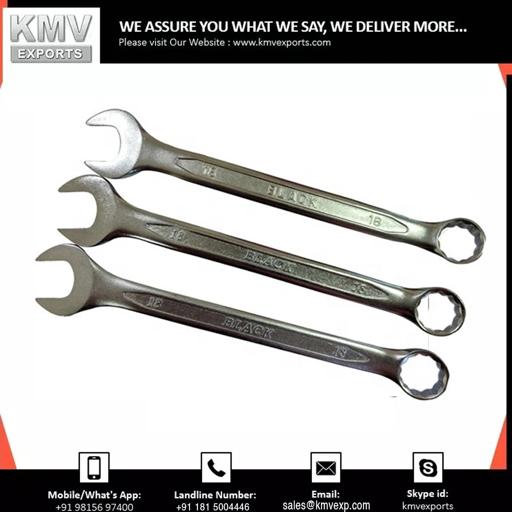 Latest SAE Sizes Flat Wrench 18mm American Standard Combination Spanner Available At Cheap Price