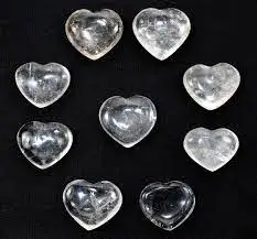 Clear Quartz Wholesale Clear Quartz Puffy Heart Bulk Crystals Gemstone hearts