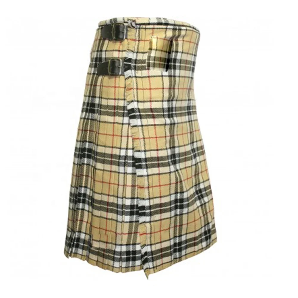Wholesale Royal Stewart Tartan Kilt High Quality 8 Yards Scottish Highland Kilt Men Wool Professional Musical Instruments