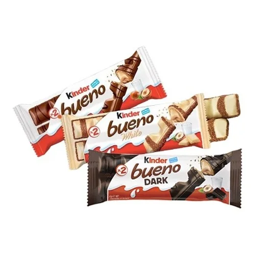 Ferrero kinder surprise kinder joy kinder bueno available black chocolate with cookies sweet candy
