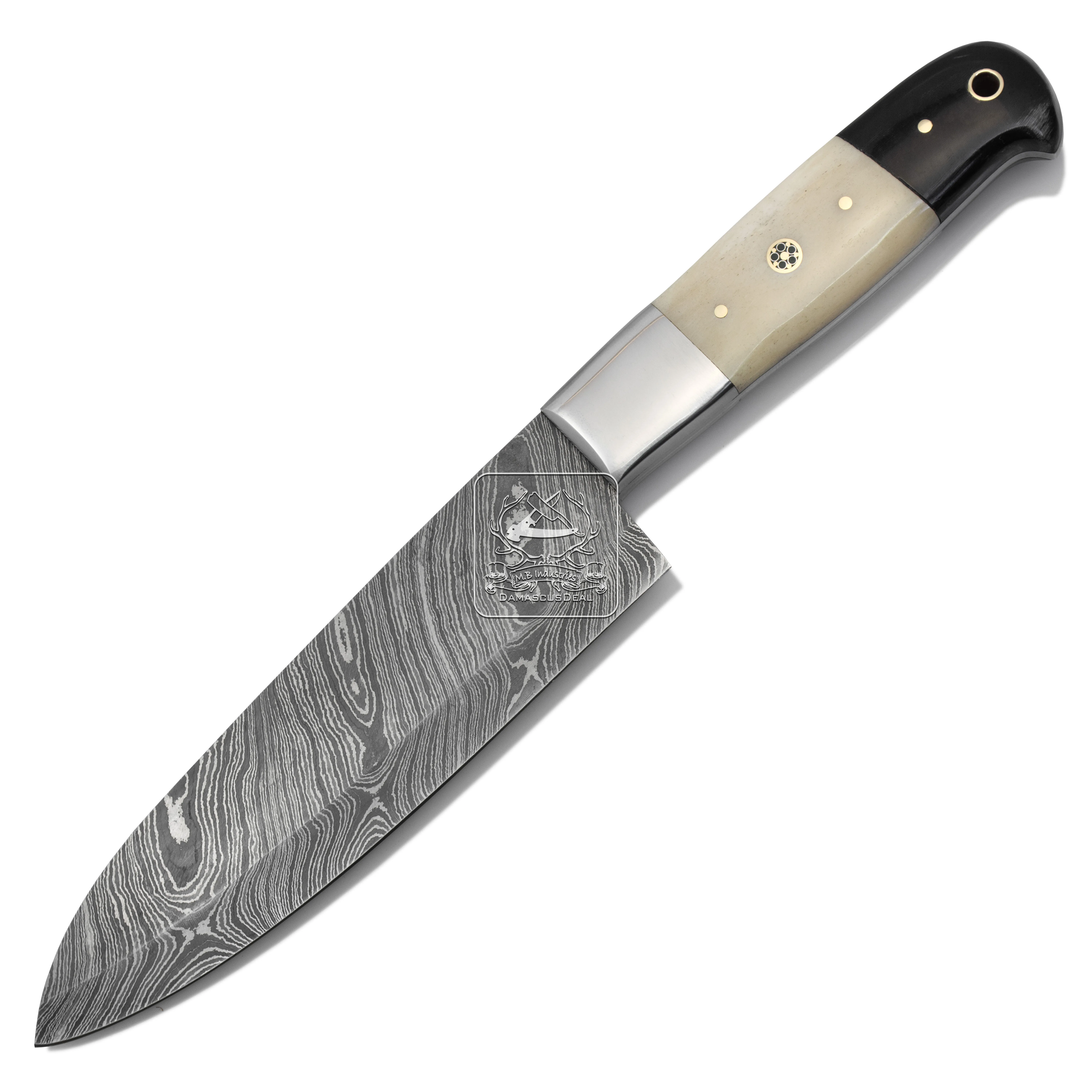Hot Selling Japanese Style Damascus Steel Kitchen Knife DD-Kitchen-145 Professional Sharp Chef Knife with Camel Bone and Buffal