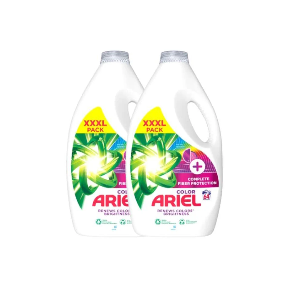 Ariel Washing Liquid Laundry Detergent Colour HD, 4 Litre, 28 Washes (3 x 1.33 L)