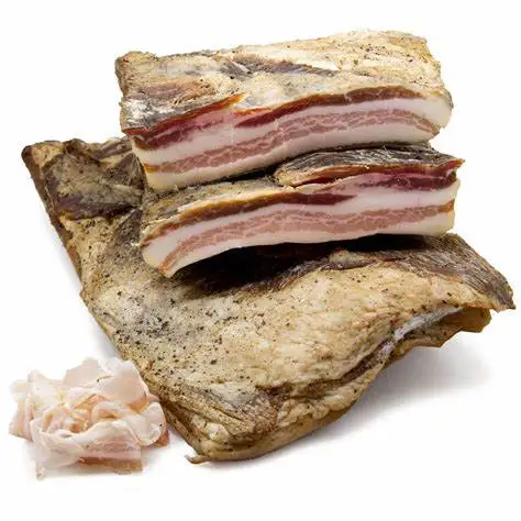 Italian product, Cubetti di pancetta affumicata (smoked pancetta in dices, twin pack 2 x 70 gr.)