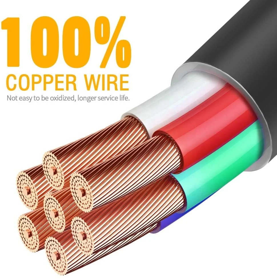 MICTUNING 7Blade Camping Trailer Parts Accessories Wiring Connector Cord Wire 7Way Trailer Plug Socket Extension Cord