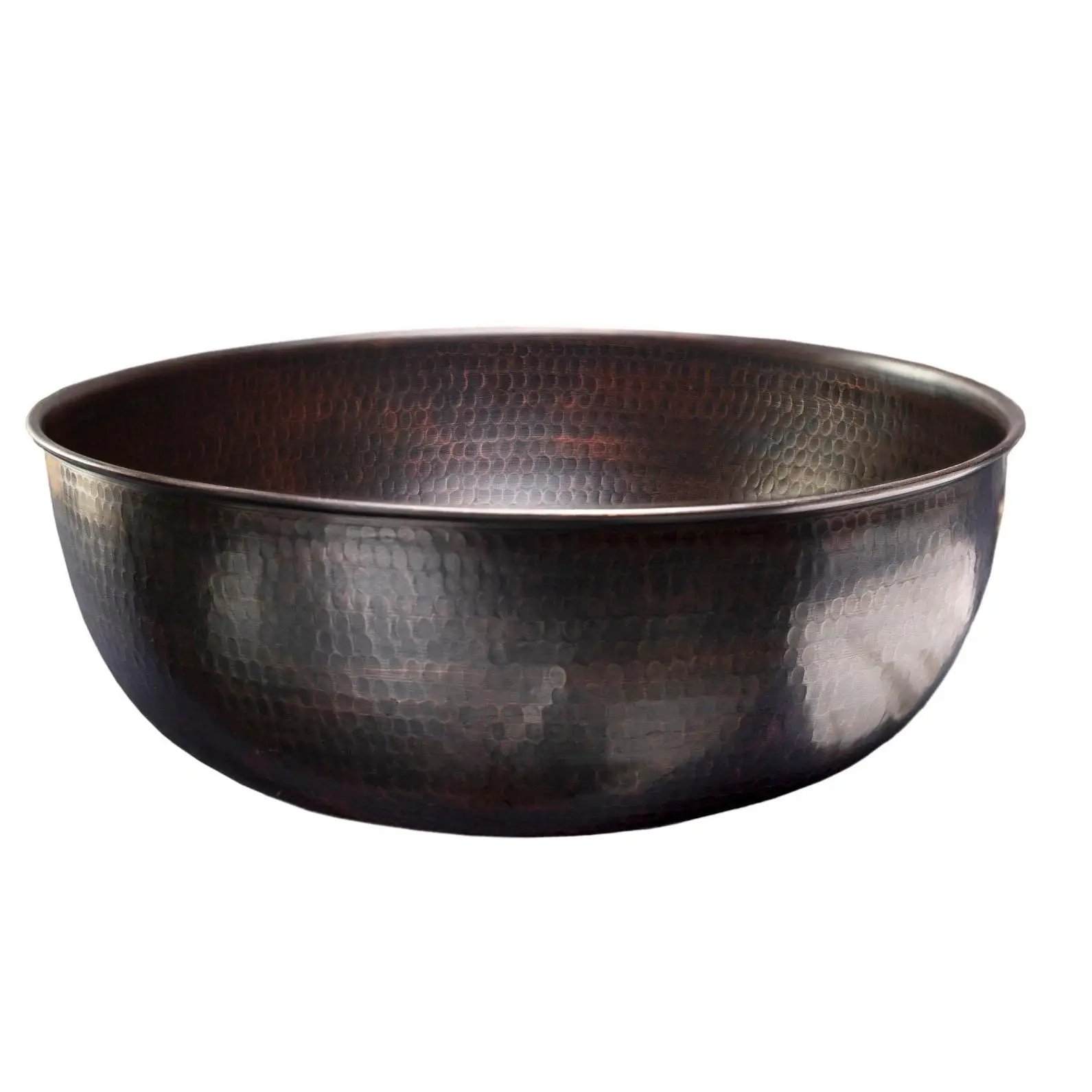 Dark Copper Pedicure Bowl Foot Soaking Bath  Copper Relaxing Basin Spa Foot Warming  100% Solid Copper