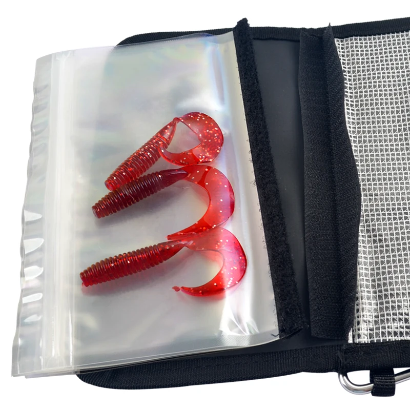 Convenient Breathable Nylon Lure Wallet Waterproof PVC Sport Storage Bag Environment-Friendly Soft Series Outdoor Fishing Bait