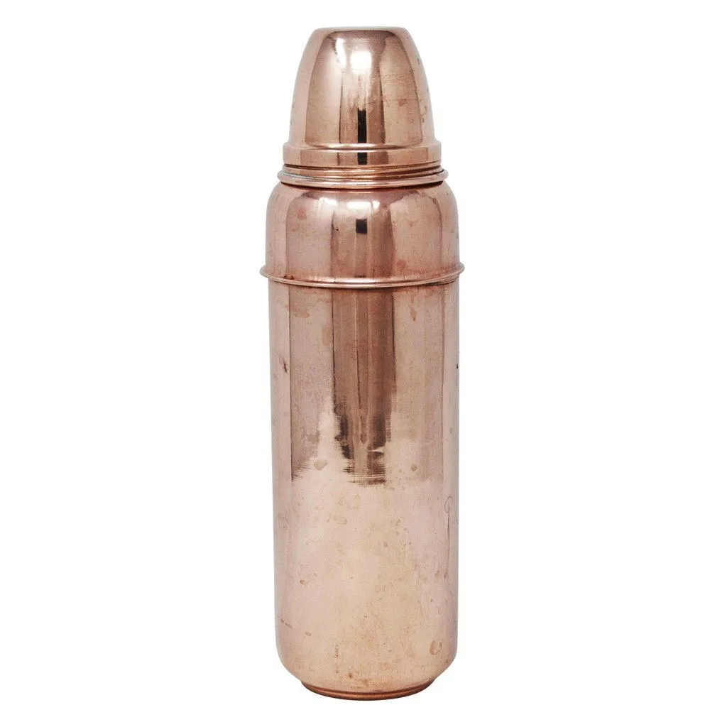 Best Selling Design Copper and Steel Cocktail Shaker Metal Unique Design Handmade Drink Mixing Cocktail Shaker Set