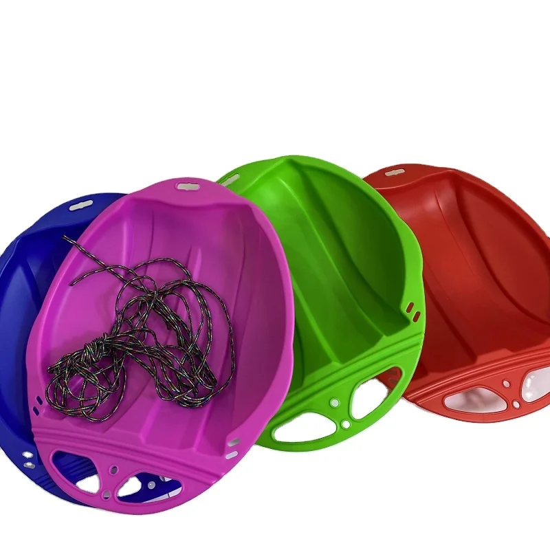 New Design Custom Outdoor Winter Plastic Skiing Boards Snow Sled for Kids