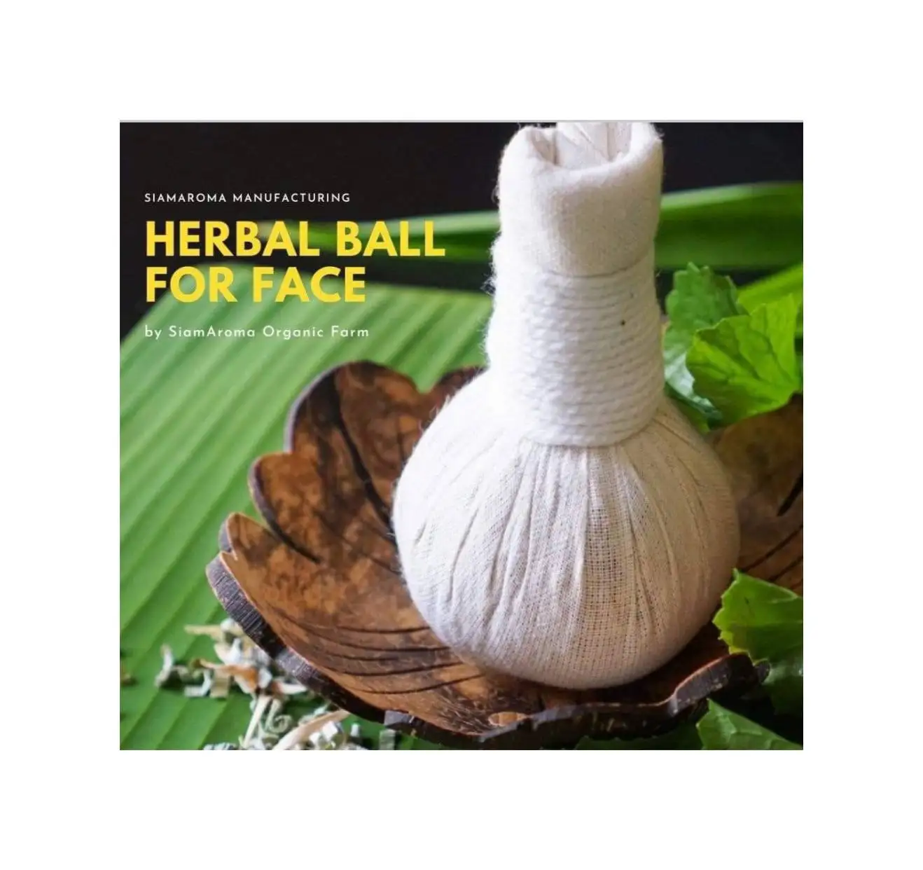 Face Herbal Ball  from Thailand, Face Massager, Organic Herbal Compress from Thailand