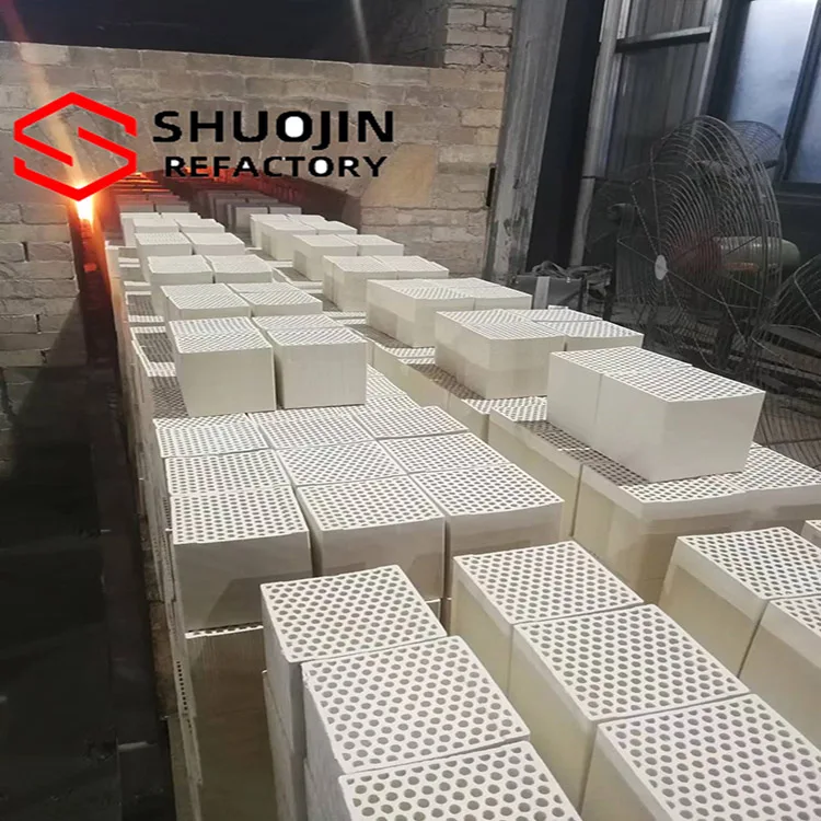 Dense mullite honeycomb ceramic regenerator for heat exchanger