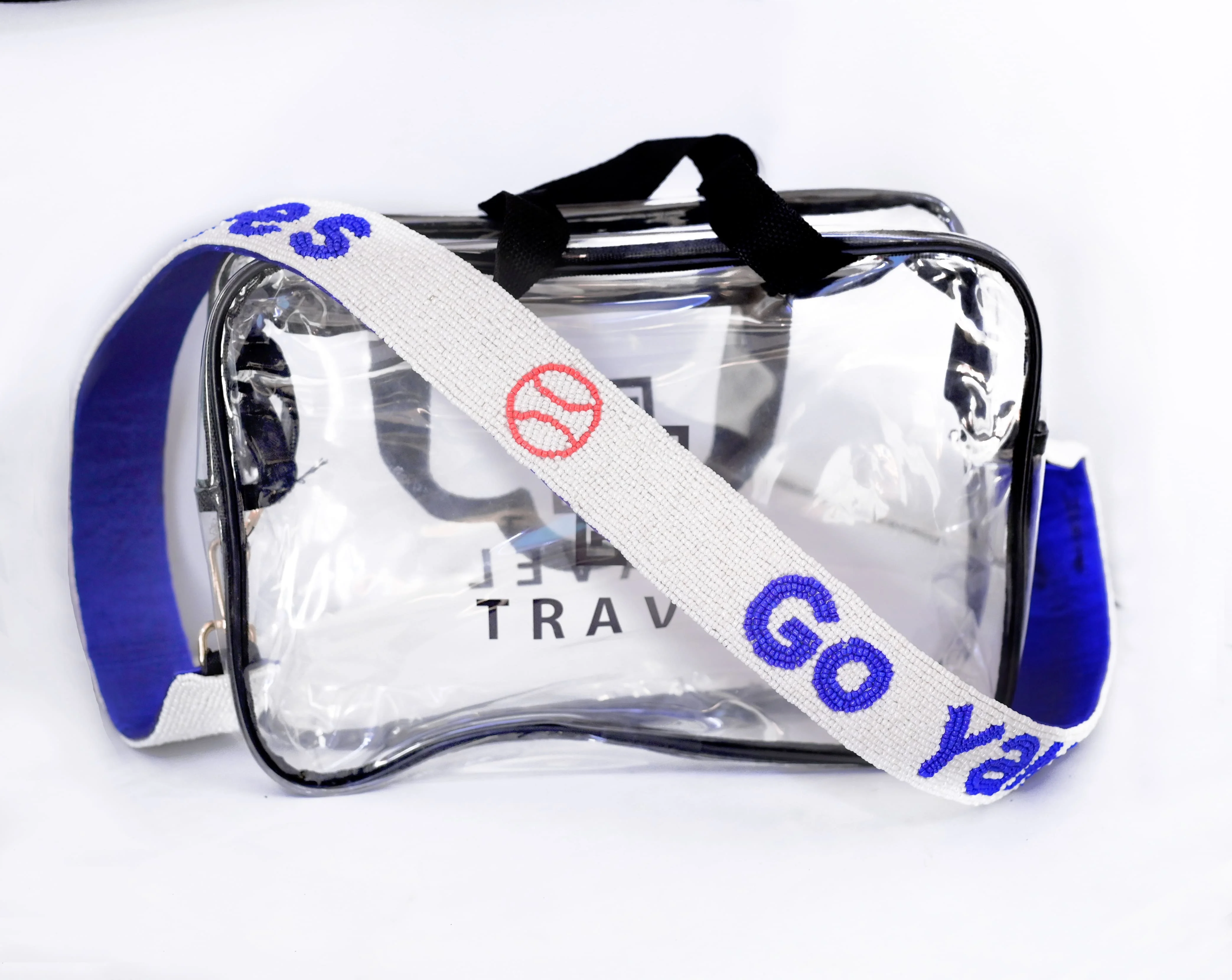 Beaded Game Day Strap Handbag for Women and Girls Fashion Vintage Cotton Lining College Game Day Purse Straps