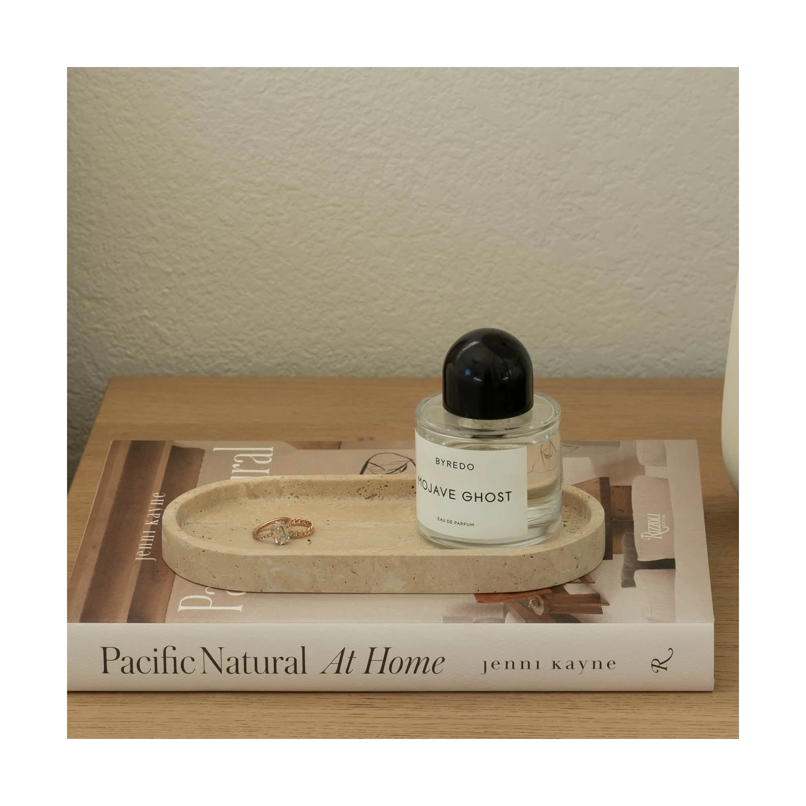 SHIHUI Luxury Display Gift Travertine Marble Tray Wedding Decoration Natural Stone Tray Unique Marble Catchall Stone Tray