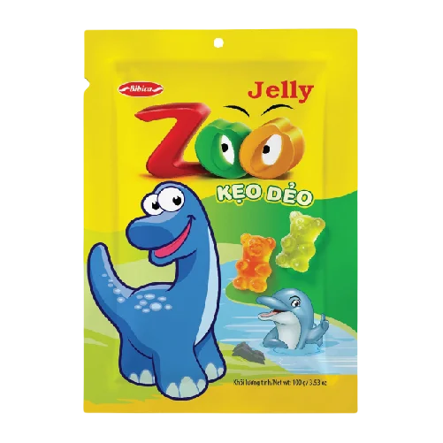 Oil Coated Zoo Jelly in bag 100g