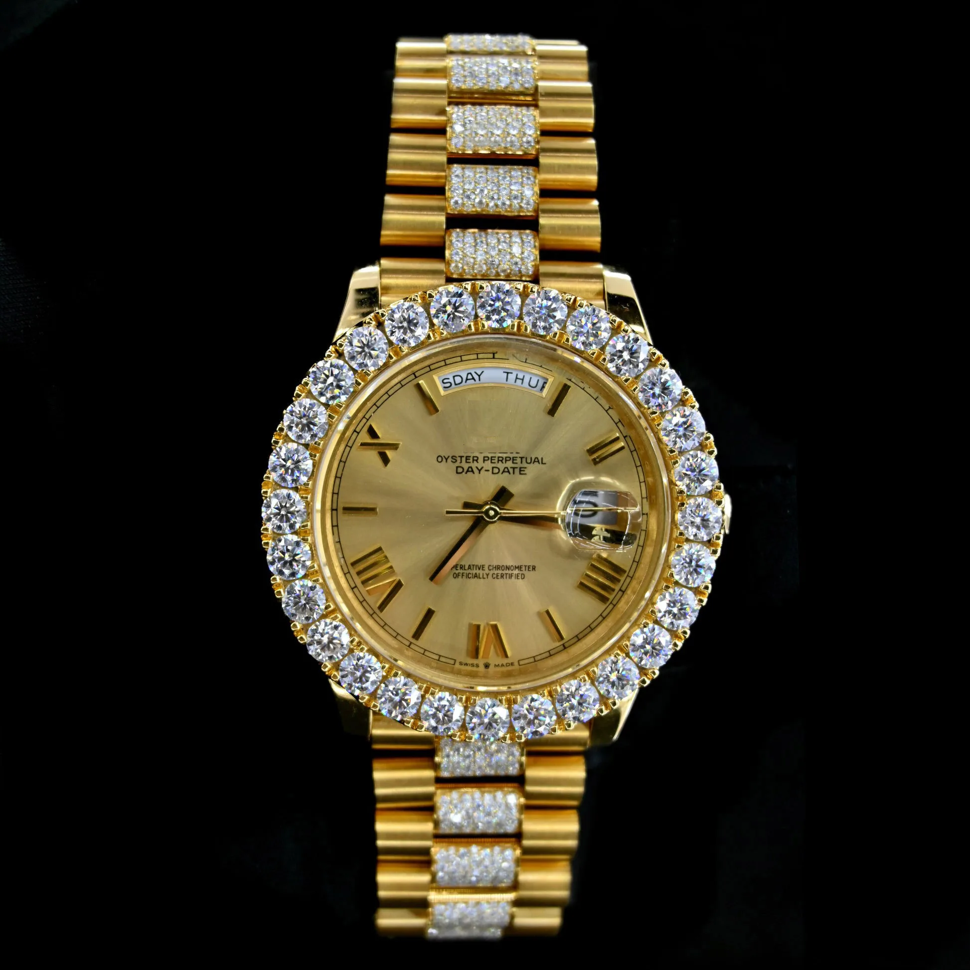 New Trendy Design Fully Iced Out Moissanite Diamond Hip Hop Watch for Promotion Gifts at Affordable Price