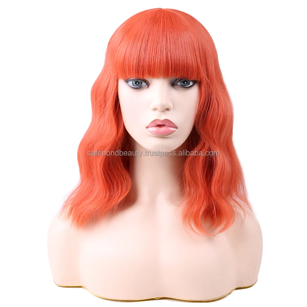 2024 New Style Short Bob Synthetic Wig High-Temperature Matt Weave Curly Hair for Girls Daily Wear with Natural Look