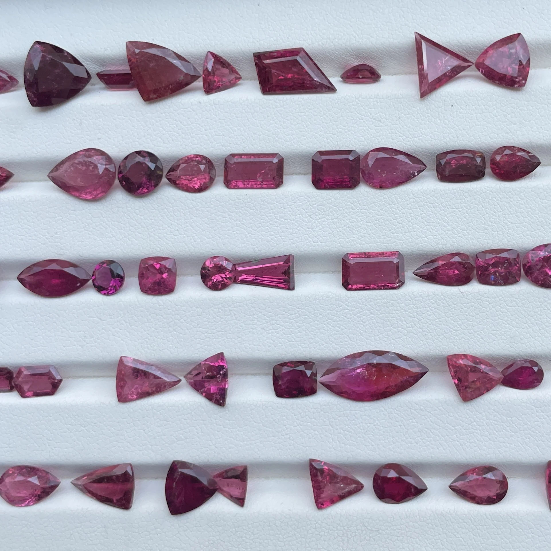 6mm 8mm 10mm Natural Rubellite Pink Tourmaline Stone Faceted Cut Calibrated Loose Gemstone Semi Precious Top Fine AAA Quality