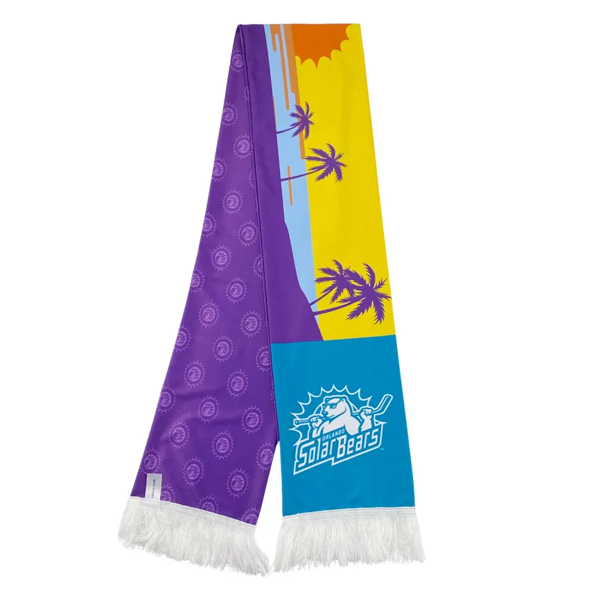 Wholesale Custom logo Acrylic Knitted Winter Football Fan Scarves
