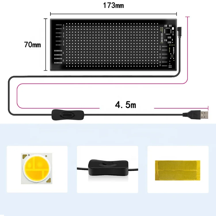 Panel advertising flexible led scrolling text display