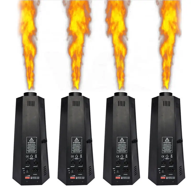 200w Flame Thrower Outdoor Hexagon Fire Machine for Dj Band Stage Show Effect Dmx512 Colorful Spray Fire Projector Machine