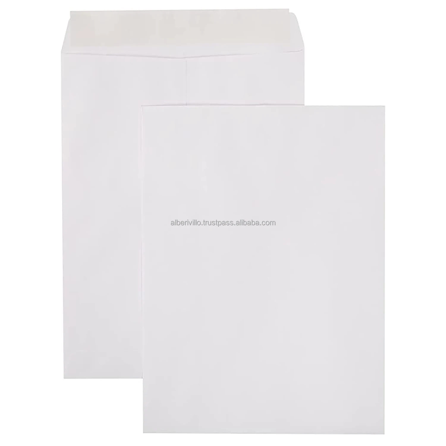 White Paper Envelope for Gift Office Accessories High Quality Office Use Shelf-Adhesive Custom Paper Envelope from India
