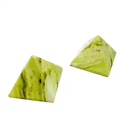 Best Quality Green Serpentine Pyramid Buy From Aslam Agate  Export / Serpentine Pyramid for Healing And Meditation