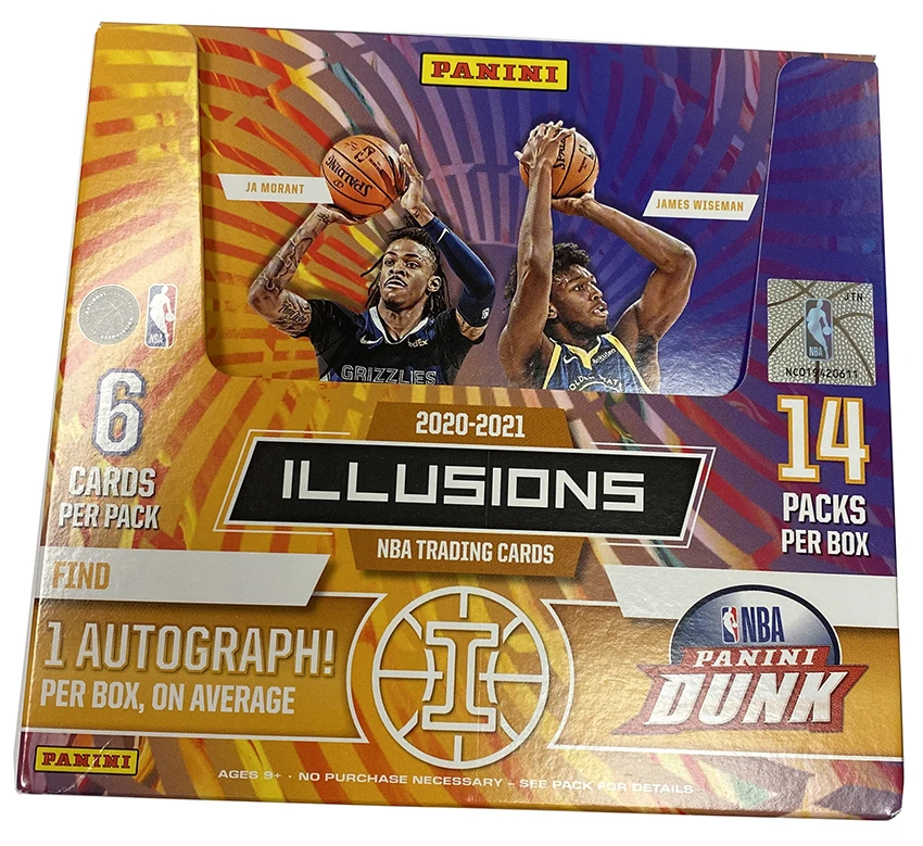 BRAND NEW 2020-21 Panini Illusions Basketball Trading Cards Mega Box (60 cards per box)