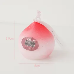 Wholesale Homemade Candle Scented Bubble Peach Fruit Food Cute Aromatherapy Small  Gift Home Decor Cube Soy Wax Candles