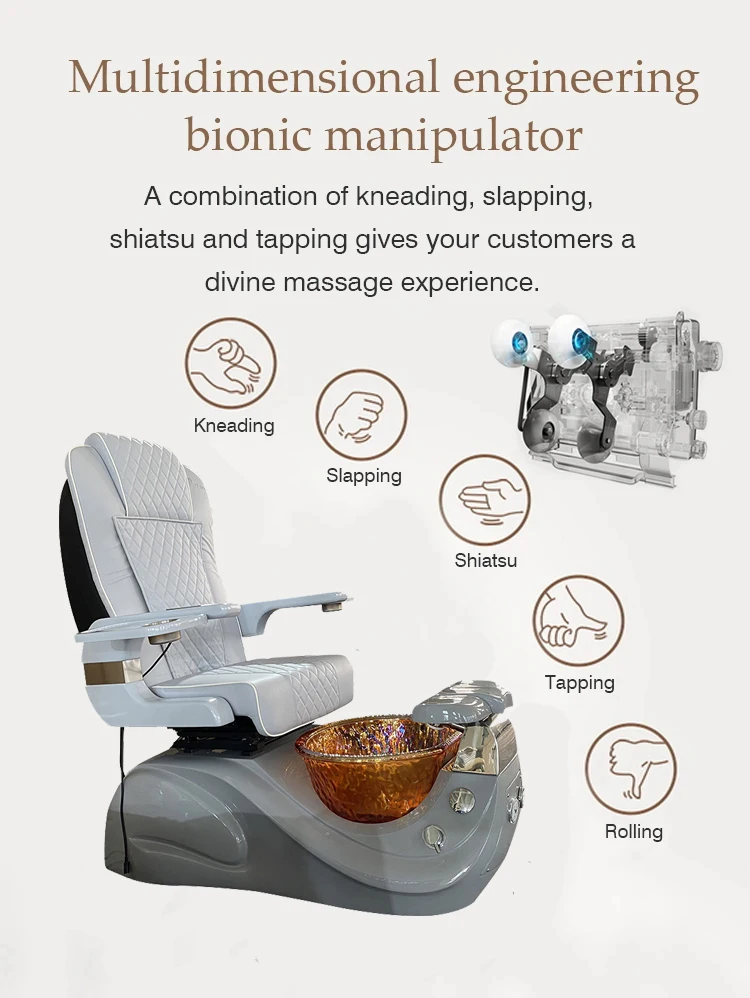 Modern Luxury Beauty Luxury Full Body Massage Manicure Pedicure Spa Chair