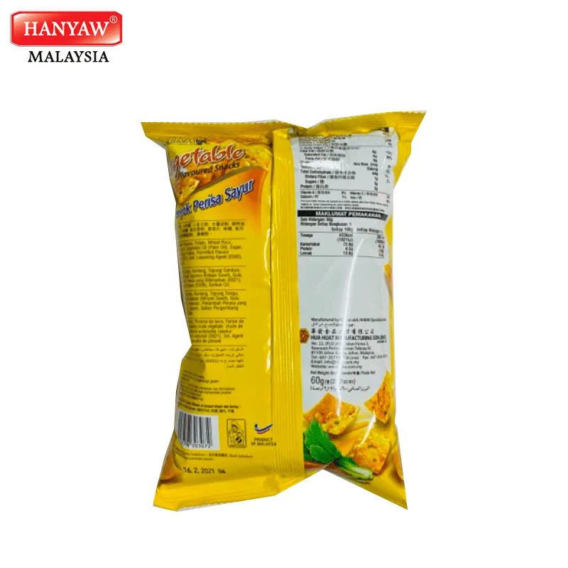 [Malaysia] Fast Shipping + Halal Certified Bika Vegetable Flavoured Snacks ( 10 pcs x 6 Bags x 60g / Ctn )