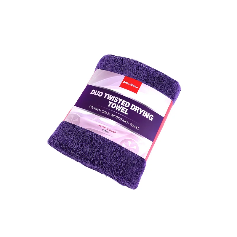 MAXSHINE Unique Super Soft Microfiber Duo Twisted Colorful Towel for Car Wash