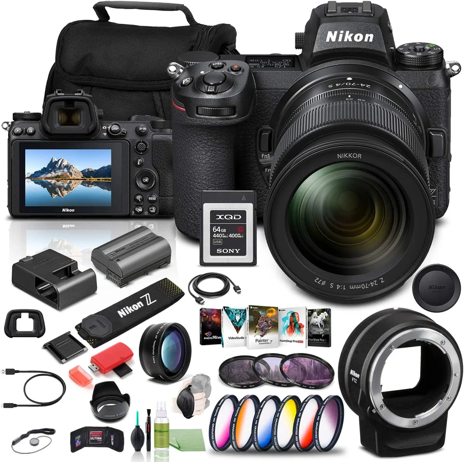 Высококачественная оригинальная цифровая беззеркальная камера Nikon Z 6II 24 5 МП с объективом 24-70