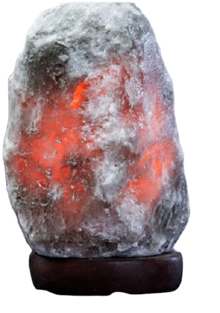 Rock Salt Natural Himalayan Gray Table Lamp 14-18KG