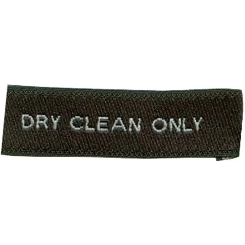 High Quality Clothing Customized Black Satin Woven Label Wholesale Brand Garment