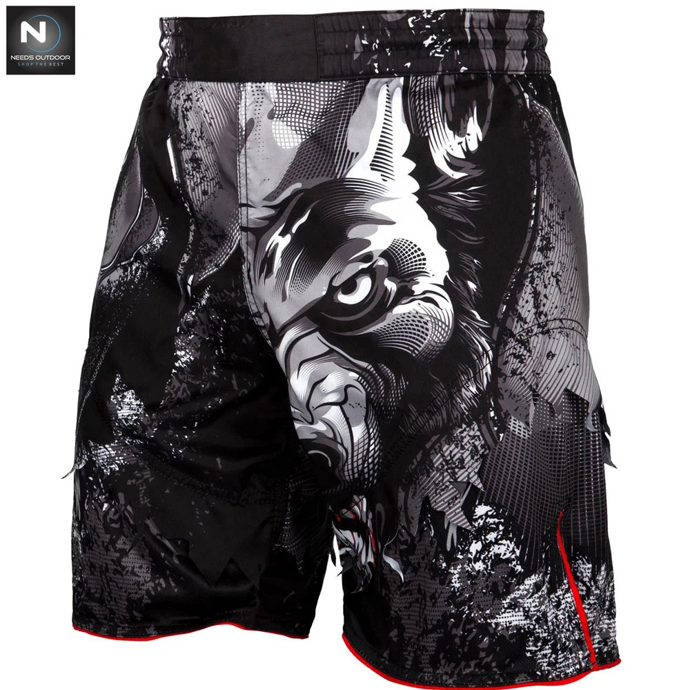 Men Boxing Pants MMA Shorts Fight Grappling Short Polyester Kick Boxing Muay Thai Pants By NEEDS OUTDOOR