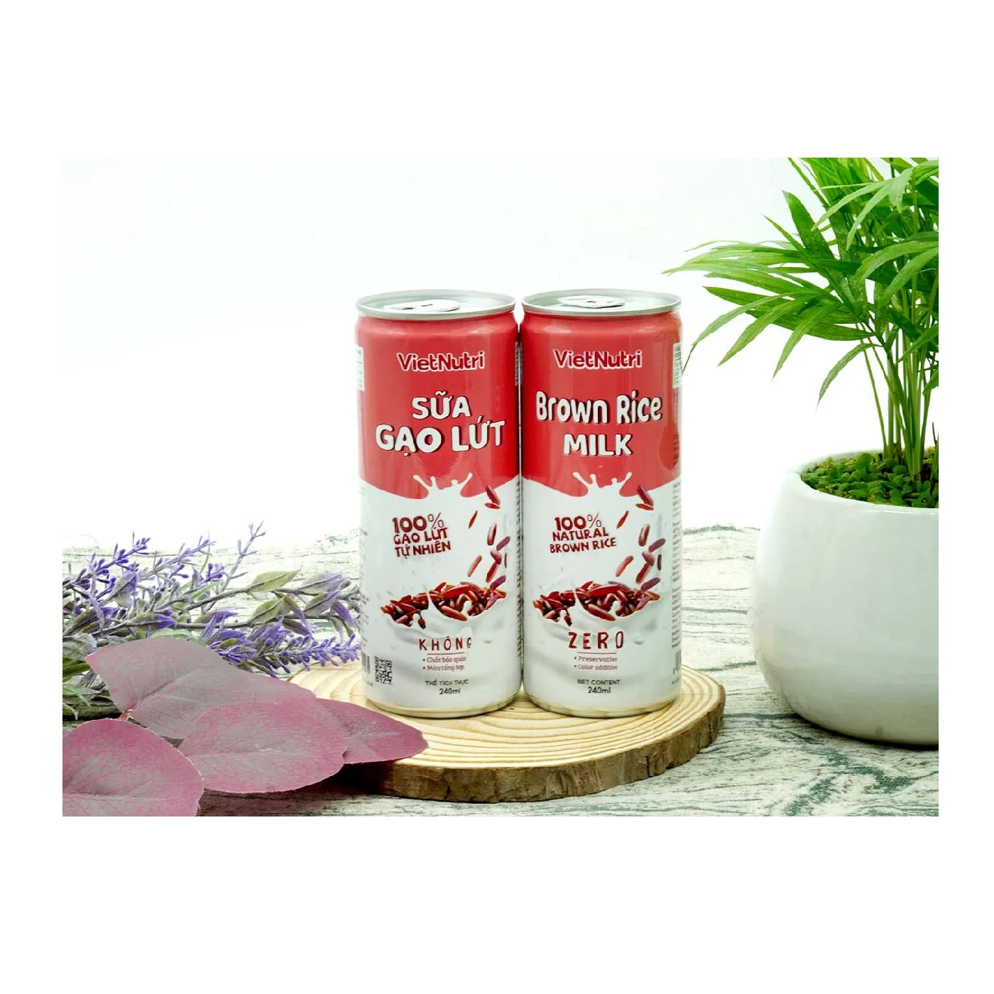 Best Price OEM Drinks 18 Months Shelf Life Energy Dink Loss Weight Rich Vitamin and Minerals VietNutri Brown Rice Milk