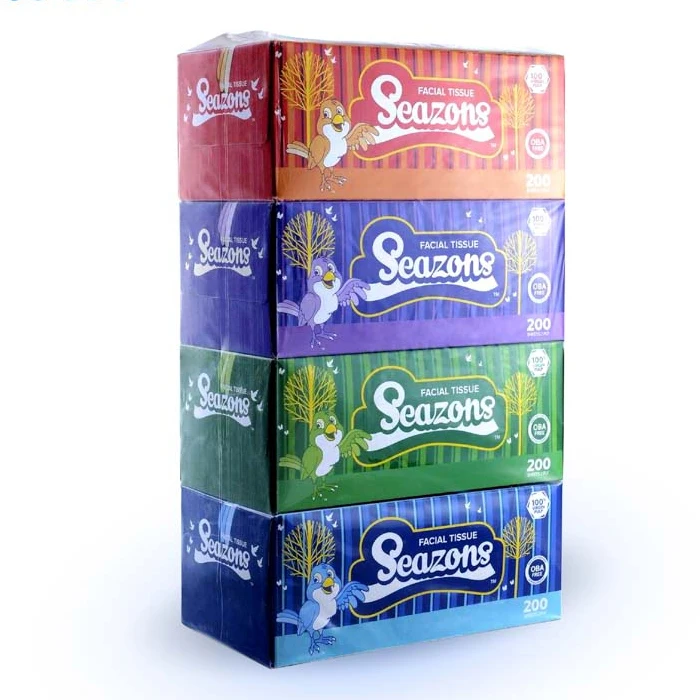 Good Quality Affordable Price Sundries Seaszone Superb Soft Tissue Paper For Facial Kitchen and Toilet Use Nature Paper Tissue