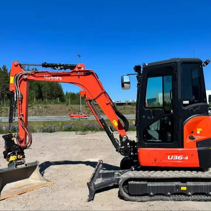 U36-4 экскаватор Mini Kubota для строительных работ